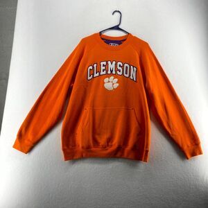 Clemson Tigers College Crew Neck Embroidered e5 Sweater Mens Size M